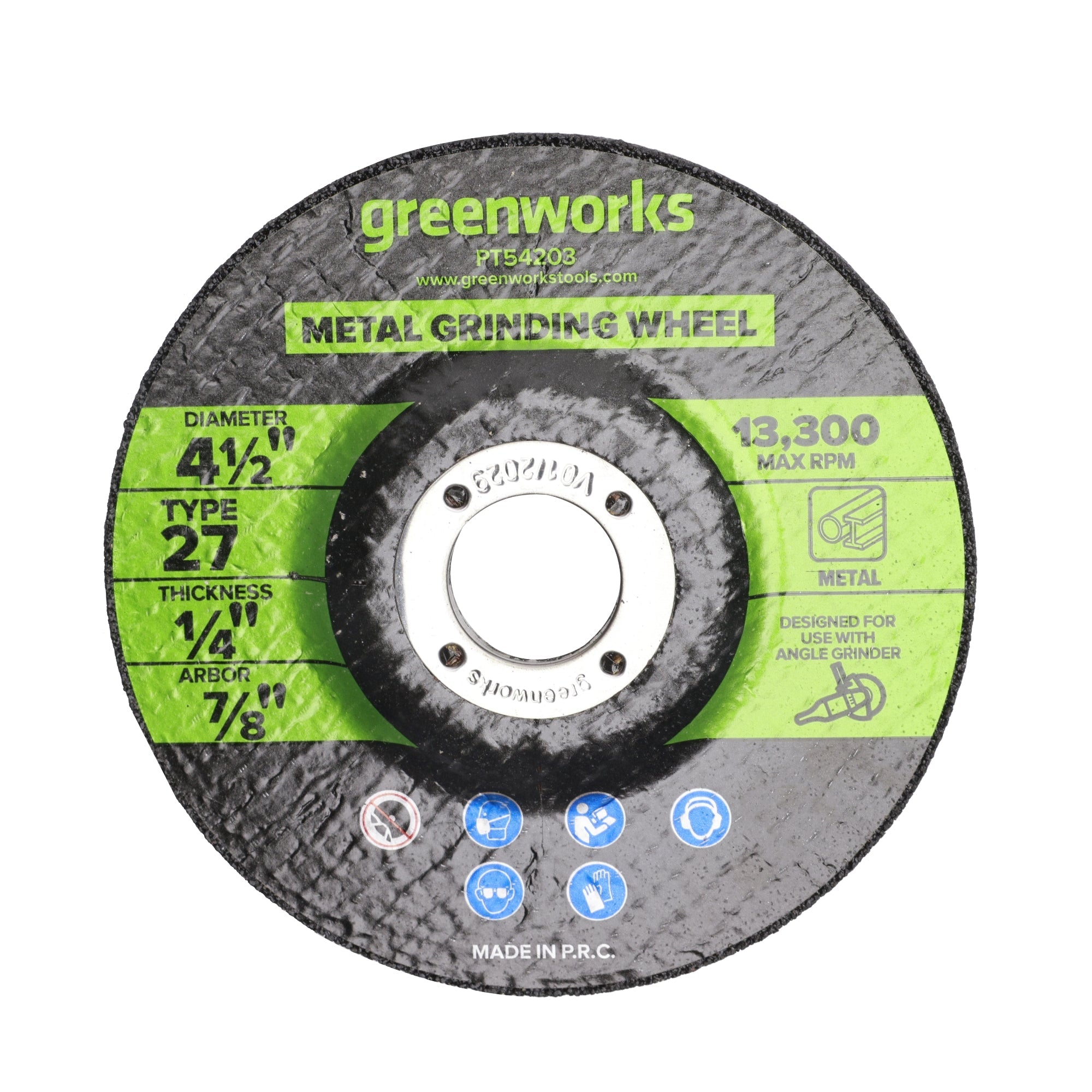 1-PC 4-1/2" Type 27 Metal Grinding Wheel 7/8" Arbor MegaBDM