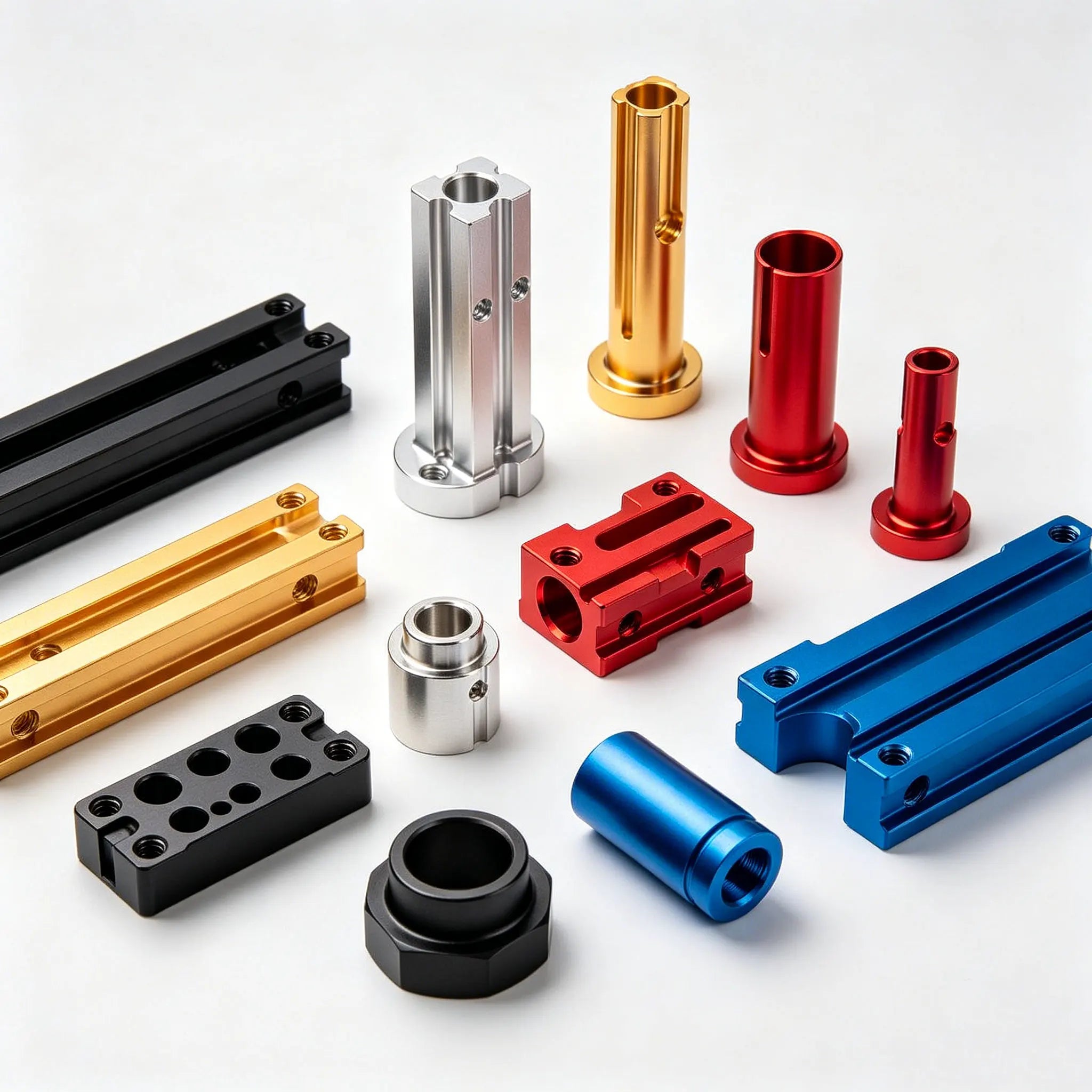 China Custom CNC Processing Lathe Turning Anodized Aluminum CNC Machining Parts