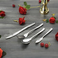 Vintage Stainless Steel Flatware Set Silver Metal Knives Spoon Forks for Restaurant Dining Parties Back School Boxed