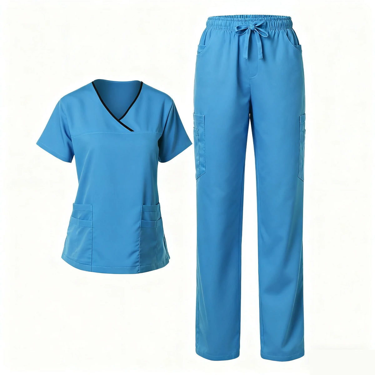 Medical Uniform Clothing Scrubs Multi Pocket Pants Nurse Trouser for Women Men Hospital Suit Bottom Scrub Dress MegaBDM