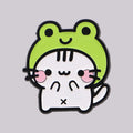 Frog Enamel Pin Cute Cat Brooch Pines Lapel Pins Badge on Backpack Clothing Accessories Cosplay Jewelry Friends Gifts MegaBDM