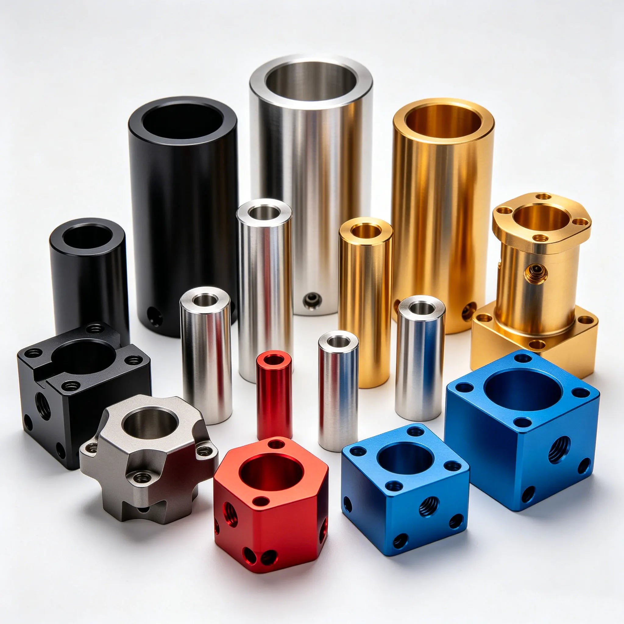 China Hi Precision CNC Machining Parts Stainless Steel & Anodized Aluminum 5 Axis CNC Milling & Wire EDM Parts