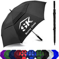 Suppliers Manufacturer Wholesale 30 Inch Large Windproof logo Prints Big Luxury Promotional Branded Custom Golf Umbrella