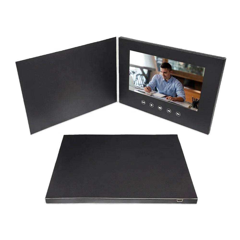 Hot Sales Softcover 10.1 Inch LCD Video Book Brochure for Real-Estate Advertising