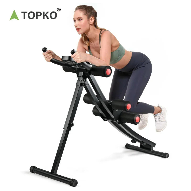 TOPKO Waist-Shaping Machine Sit-Up Workout Abdominal Trainer Premium Abdominal Strength
