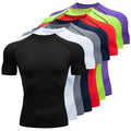 Bangladesh CN Factory Price Custom Logo Embroidery Quick Dry Breathable Fitness Training Shirt Short Sleeve Elastic Gym t Shirt MegaBDM