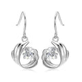 925 Sterling Silver VVS1 Moissanite Diamond Women Jewelry Latest Hypoallergenic Dangle Drop Hook Earrings Destiny Jewellery