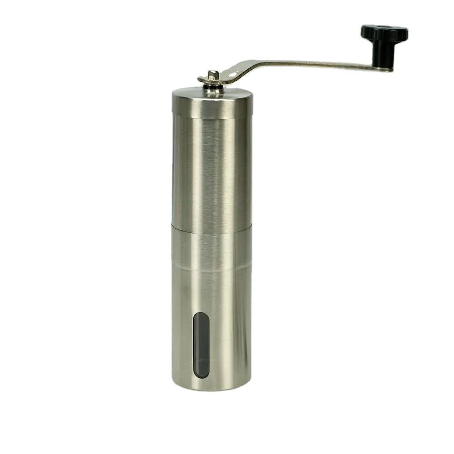 Stainless Steel 304 Professional Portable Hand-Cranked Coffee Grinder with Ceramic Burrs for Home Use