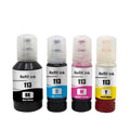 Tatrix epson T113 113 Compatible Bottle Refill Bulk Ink for Epson Ecotank ET-5150 ET5800 Etc