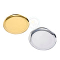 10 cm Durable Stainless Steel Gold Elegant Sustainable Decorative Display Ring Earring Jewelry Tray for Home Restaurant Use