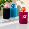 Unique 100ml Luxury Empty Glass Spray Perfume Bottle Velvet Flocked Finish Resin Cap Continuous Mist Spray Fragrance Packaging MegaBDM