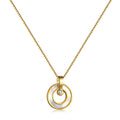 S925 Sterling Silver Mother-Of-Pearl Circle Pendant Light Luxury Temperament Women Silver Necklace for Girlfriend for Women