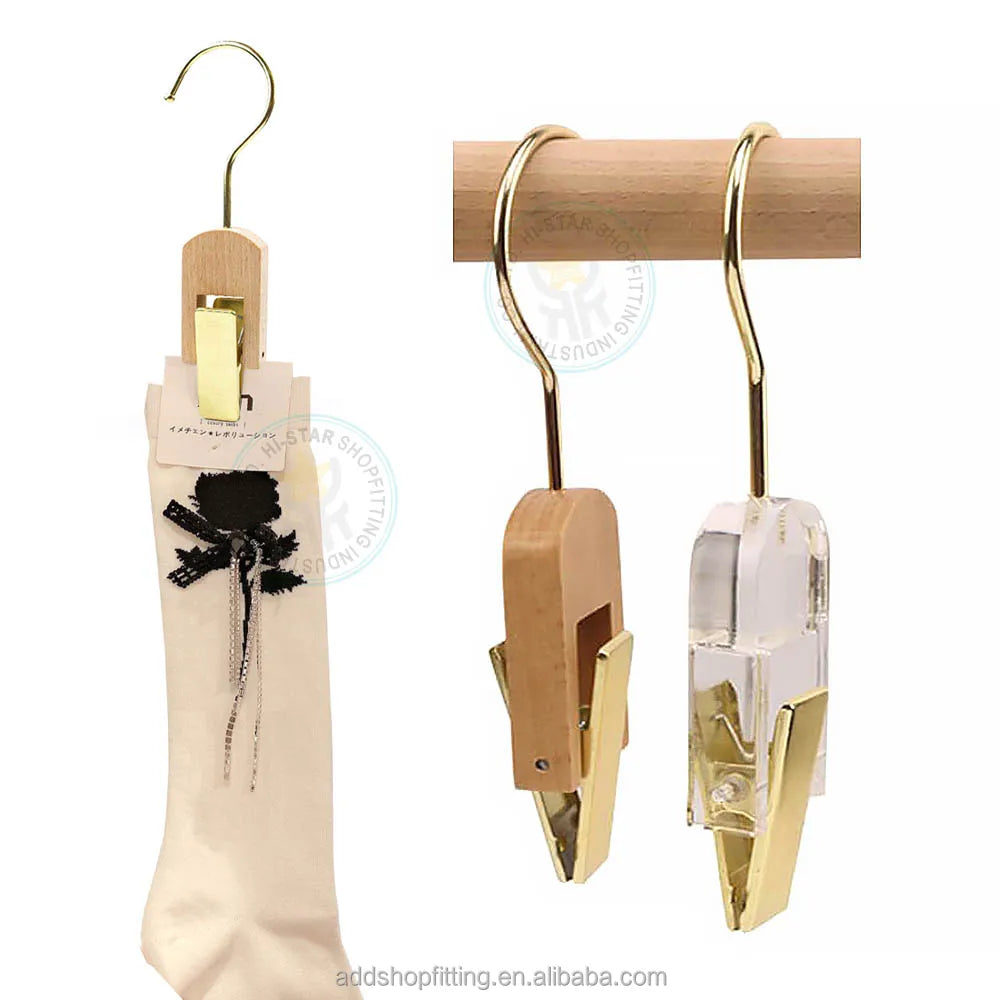 Astrid Store Custom logo hook holder Display Socks Hangers for shop display