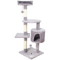 Custom Gray Big Indoor Cute Cat Climbing Tree Large Arbre A Chat Luxury Modern Large Cat Tree