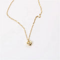 Accessories Women Permanent Jewelry 18k Gold Plated Heart Pendant Necklace Trendy Jewelry Wholesale