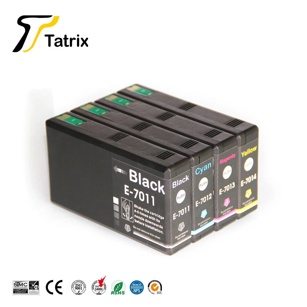 Tatrix epson t7011 T7012 Germany Warehouse Spot Compatible Ink Cartridge for epson WP-4000/4500/4015DN