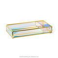 Luxury Gold Rainbow Mirror Jewelry Tray Elegant Decorative Container