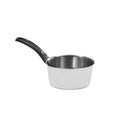 Italian-Made Classic 12 cm Conical Casserole Set 1 Ply 0.6 mm AISI 304 18/10 Stainless Steel Cookware Bakelite Handle