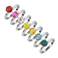 New Colored Moissanite Diamond With Certificate 925 Sterling Silver Solitaire Engagement Ring for Women Destiny Jewellery