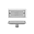 Factory Supply Modern Stainless Steel Water Drainage Grid Plate 10x20-10x100cm Linear Strainer for Kitchen Bathroom Floor Drain
