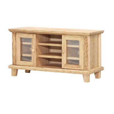 1/6 1/12  Doll House Simulation Mini Living Room Storage Cabinet TV Cabinet Model Decor