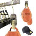 Astrid H18 CM 1.2T Custom Logo Gold Hook Black Smoke Acrylic Cap Hat Display Hanger Single Tier Wardrobe for Clothing Store