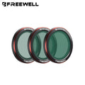 Freewell 3 Pack Magnetic Filters Compatibility DJI Neo 2 Drones ND, UV, CPL, ND/PL, Glow Mist 1/4 Filter Photography Accessories