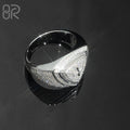 Luxury Design Triangular 925 Silver Hip Hop Ring Pass  Diamond Test Round Brilliant Cut Vvs Moissanite Fine Jewelry Rings