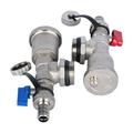 HANDING H4003 Series Underfloor Heating Manifold Automatic Air Vent Quick Bleeding Easy Maintenance Nickel Plated Brass Water