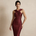 Women's Elegant Straight Evening for Dress Fitted Knee-Length Party V-neck Simple Formal Natural Waist MegaBDM