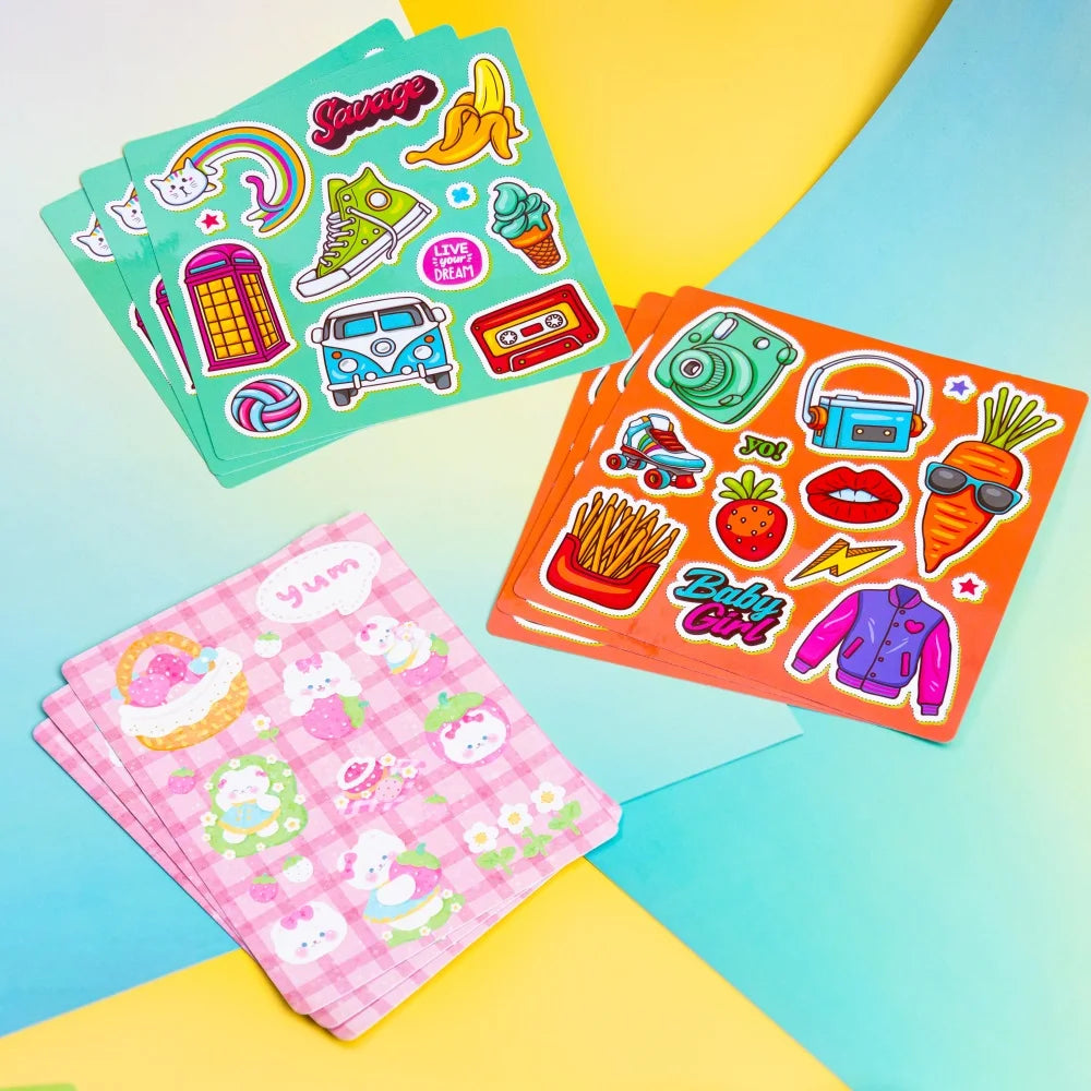 Custom Cartoon Stickers Waterproof Pvc Transparent Self-Adhesive Stickers Kiss Cut Diy Design Peripheral Custom Drawings