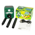 Solar Ultrasonic Animal Repeller Outdoor Waterproof Pest Deterrent for Dogs Cats Deer Raccoons Squirrels Skunks Foxes Coyotes MegaBDM