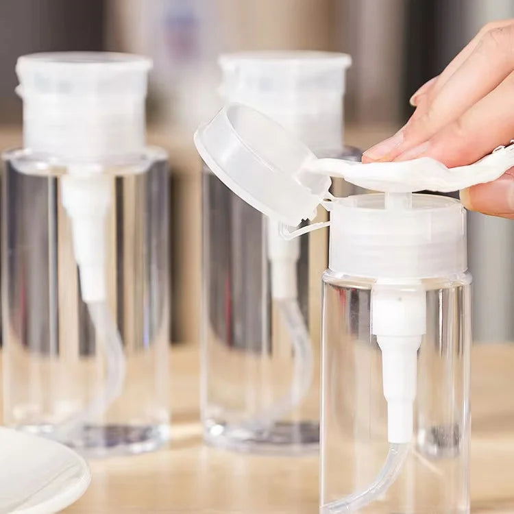 500ml Facial Makeup Removal Oil Pump Spray Bottle 150ml Customized Color Logo Printing PET Cosmetic Packaging