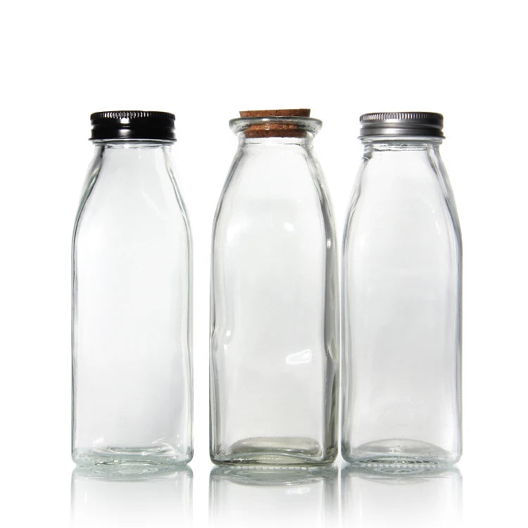 200ml 500ml 750ml 1Liter Glass Beverage Bottles Wholesale Empty Milk Juice Bottles