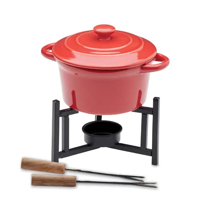 Customizable 300ml Big Kase Ceramic Fondue Game Set for Cheese Tools