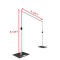 3m by 3m Upright Crossbar Pipe Base for Backdrop Stand Pipe & Drape System Wedding Party Event Decorations Trade Show Booth
