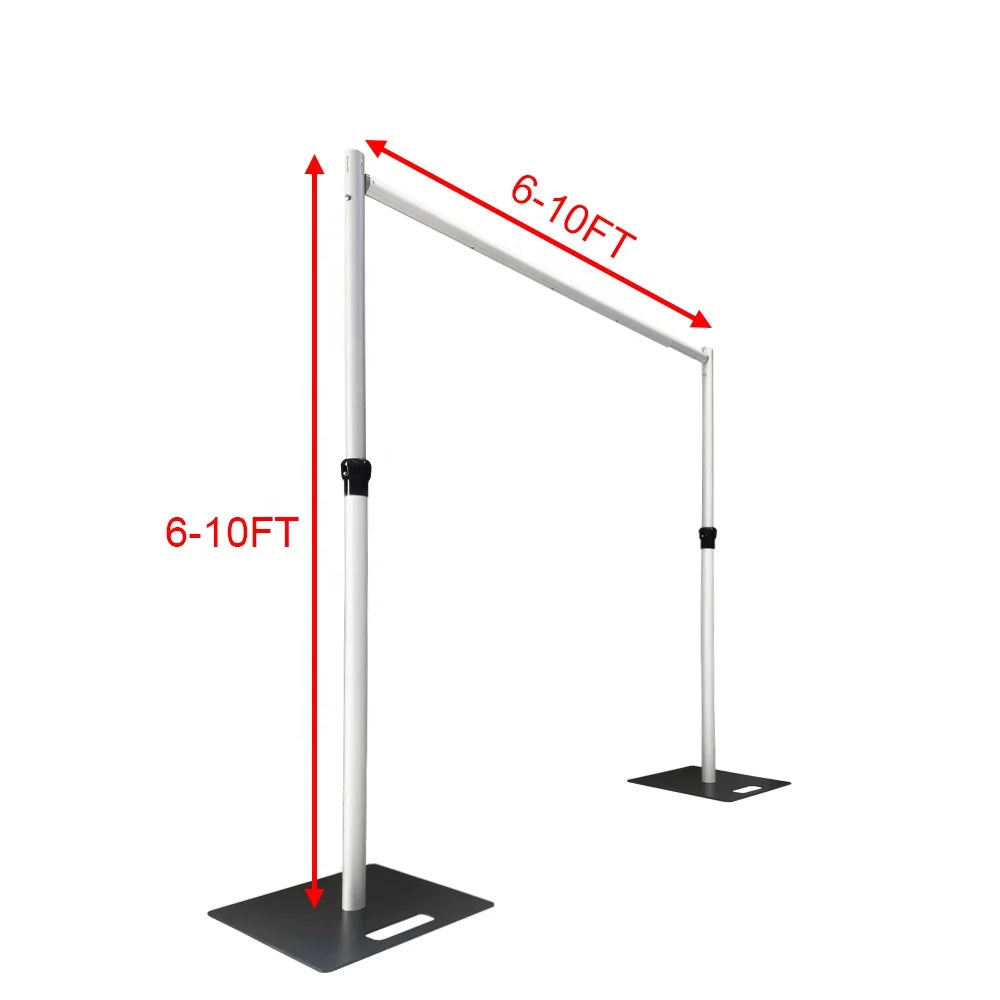 3m by 3m Upright Crossbar Pipe Base for Backdrop Stand Pipe & Drape System Wedding Party Event Decorations Trade Show Booth