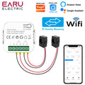 Tuya Smart WiFi Energy Meter with 1/2 CT Clamps for Solar PV System Power Production Consumption Bidirectional Monitoring Meter