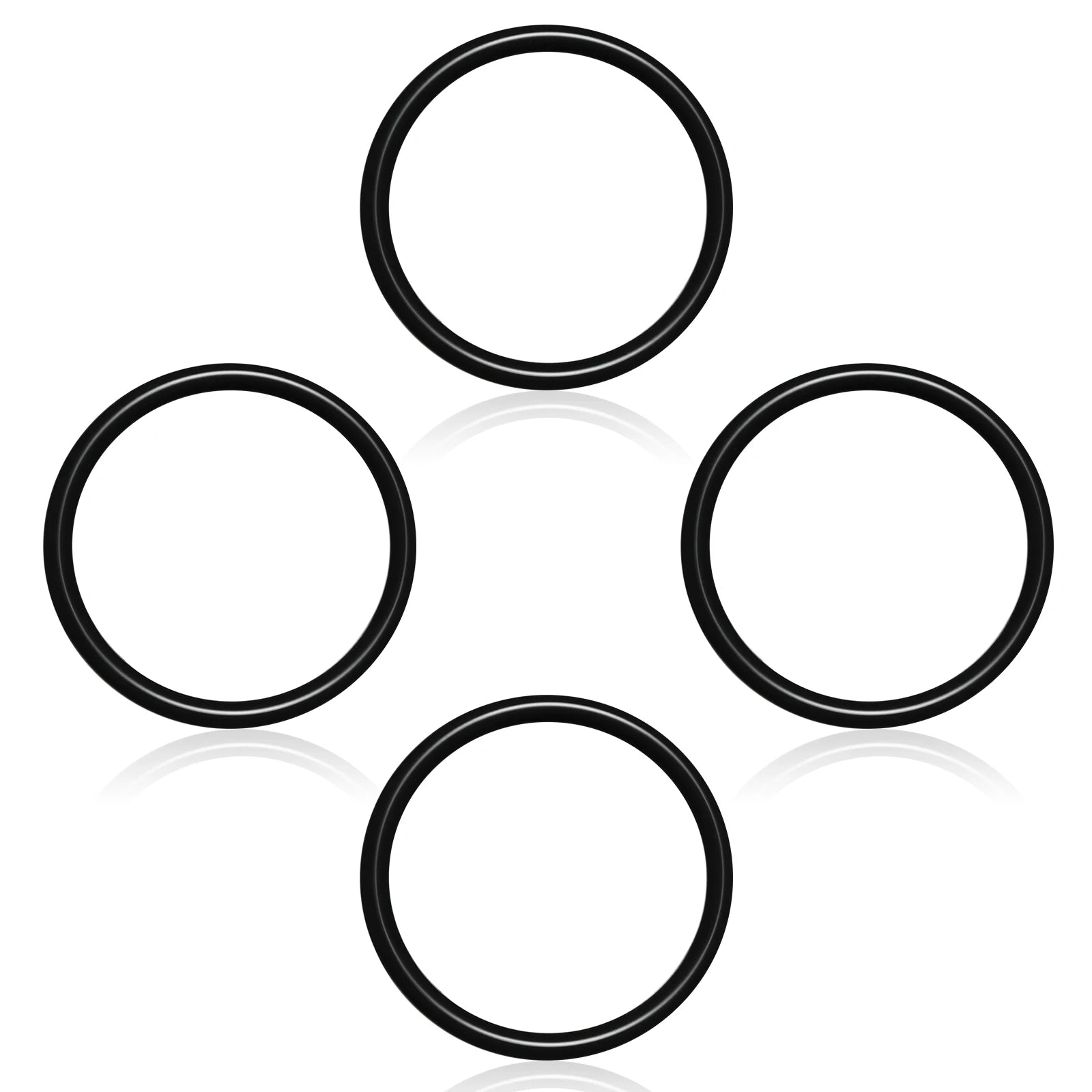 010389-45 Plunger Rubber O-Ring Compatible with 3-Tier Sink Drain T&S Brass Twist Waste Drain Valve Rubber Stopper O-Ring(4PCS)
