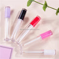 IN STOCK NO MOQ Custom Clear PETG Plastic Lip Glaze Stick Bottle Round Thick Wall Transparent Empty Lip Gloss Tube Bottle 5ML