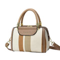 2025 New Fashion Large Capacity Ladies Handbag Elegant Contrasting Crossbody Zipper Shoulder Bags Casual Style PU Leather
