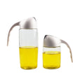 300ml 600ml Cruet Dispenser Olive Oil Gold Oil Flip Dispenser Baking Clear Glass Bottle for Kitchen Cooking