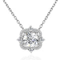 1CT Moissanite Diamond Nickel Free Hypoallergenic 925 Silver Luxury Clover Pendant Necklace Jewelry for Women Destiny Jewellery