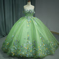 Jancember 6536 Glaromous Green Sweet Lace Quinceanera Dresses for Girls