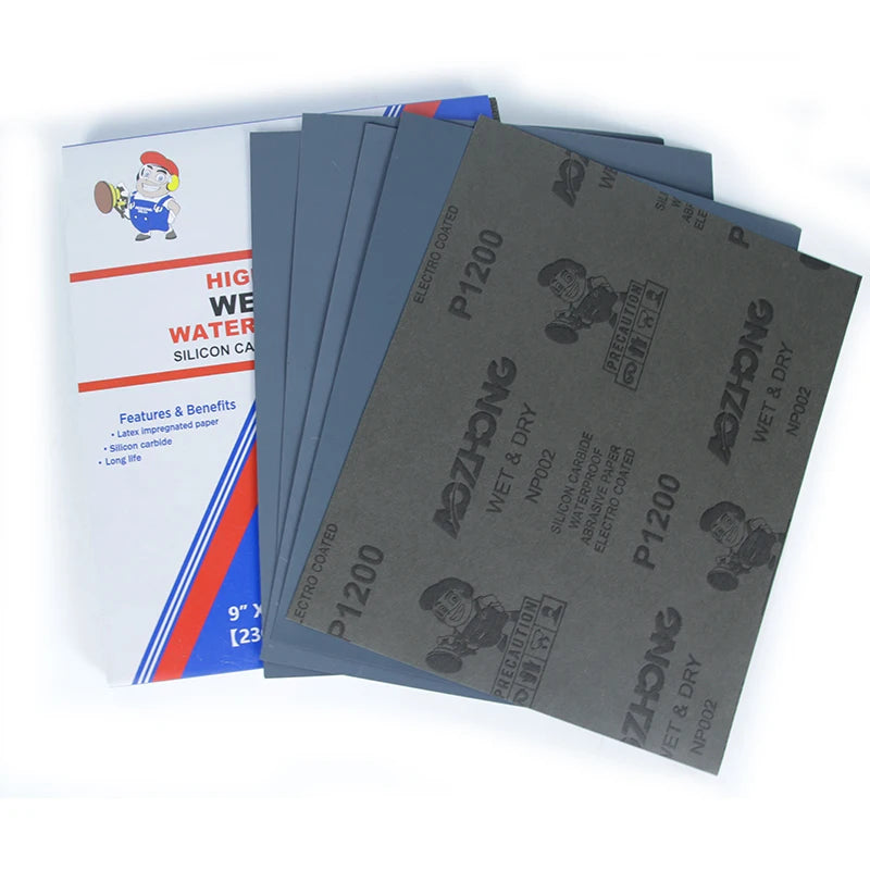 Sandpaper Waterproof Abrasive Sand Paper Fine Grit Dry Wet Sandpaper Sheets for Woodworkers