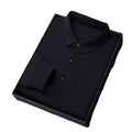 Oem custom logo embroidery design spring and autumn new long sleeved lapel men polo shirt MegaBDM