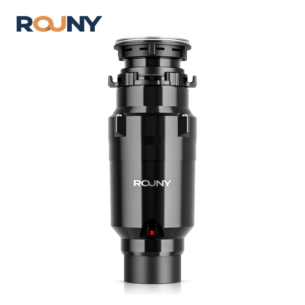 Quiet Food Waste Disposer 1/2 HP Continuous Feed Garbage Disposal 375W Easy Install with Stainless Steel Grinding System MegaBDM
