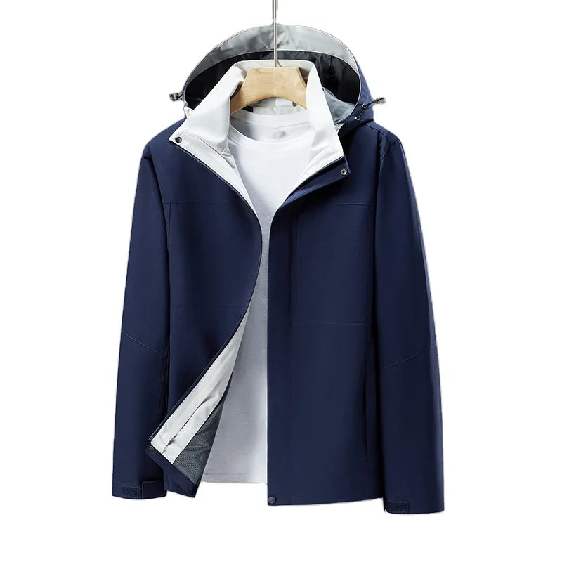 Oem Customized logo Design Fashionable Style Trendy Jacket Casual Men Windproof and Waterproof Mountaineering Jacket MegaBDM
