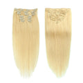 200% Silky Straight Wave 16 Clips Long Wavy High Temperature Fiber Synthetic Hair Extension 4PCS Thick Double Weft Hair Pieces