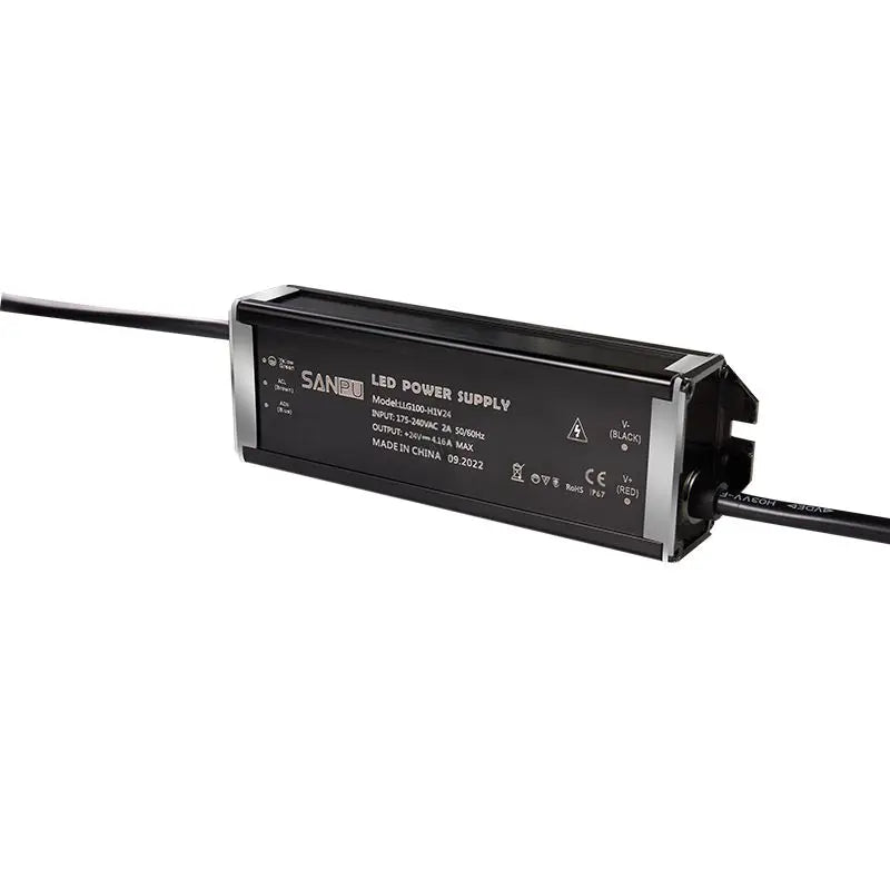 SANPU LLG100-H1V 100W Slim Aluminum Case Waterproof IP67 Outdoor Rainproof High Efficiency LED Driver AC-DC LED Lighting